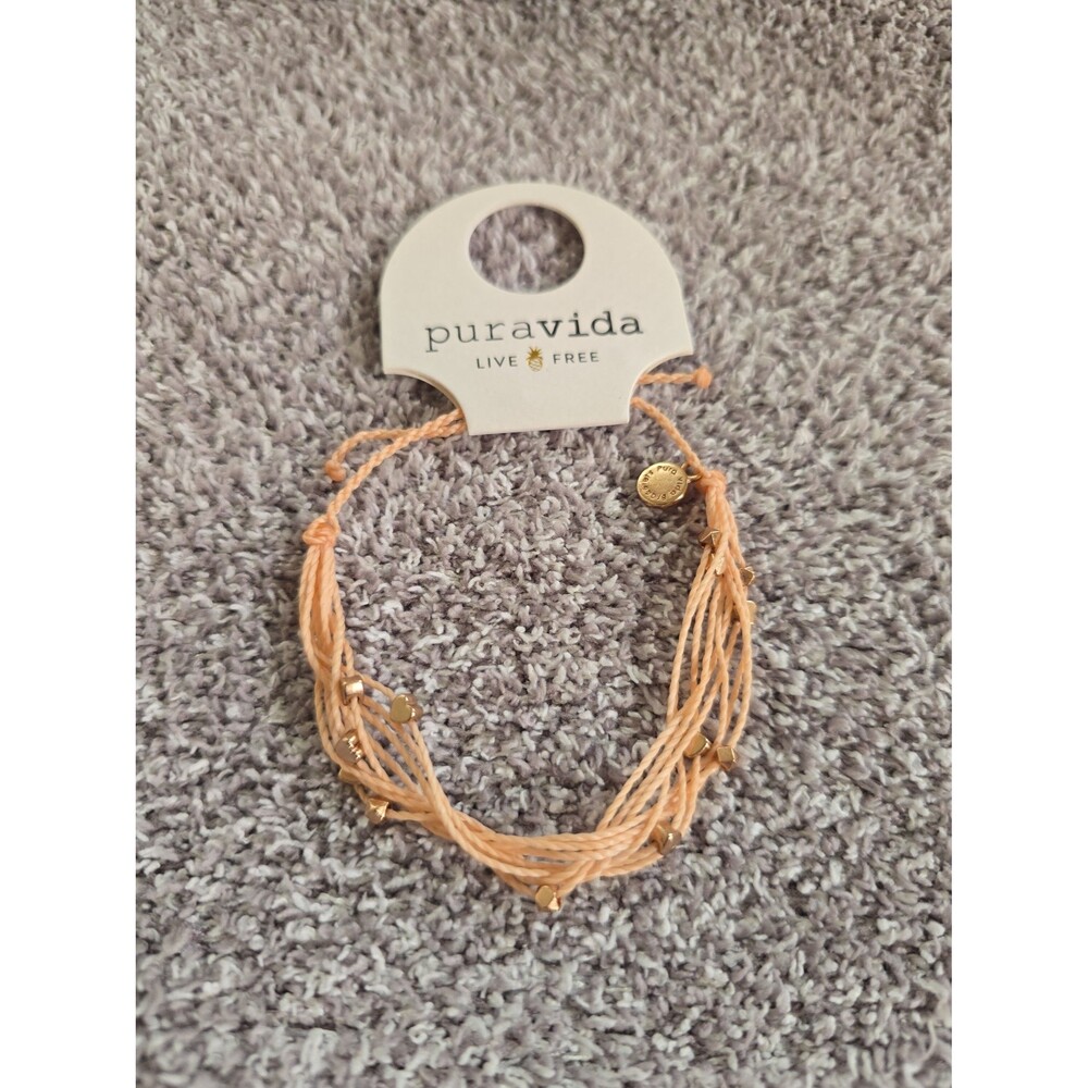 Pura Vida Heart Malibu Rose Gold Bracelet - Picture 1 of 2